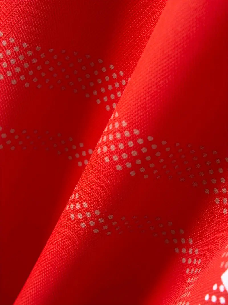 Herr Polo T-shirt - Rutigt Mönster - Slim Fit - Andningsbar Kortärmad