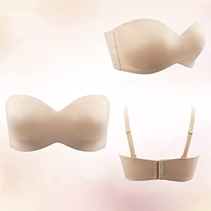 Dam Bandeau-BH – Sömlös Passform – Axelbandslös – Mjuk Stretchkomfort