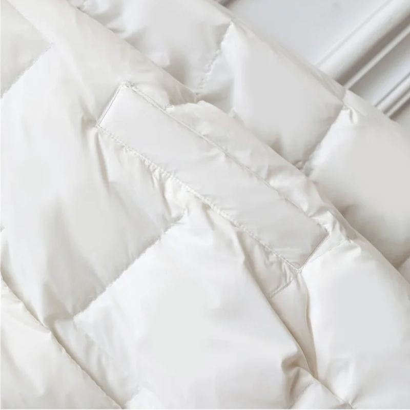 Unisex Vadderad Jacka – Quiltad Design – Värmande Isolering – Hög Krage