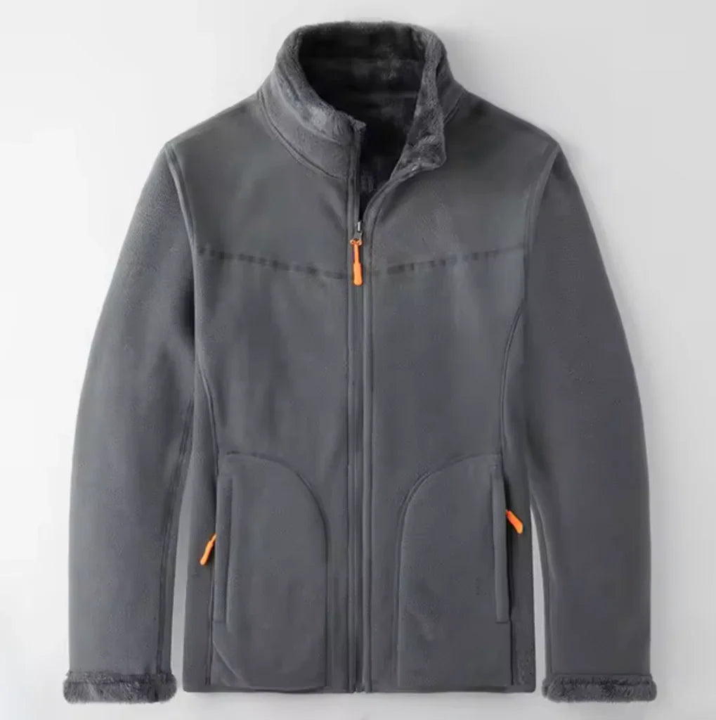 Herrjacka – Fleeceyta – Mjuk Fodring – Full Zip – Ståkrage – Regular Fit