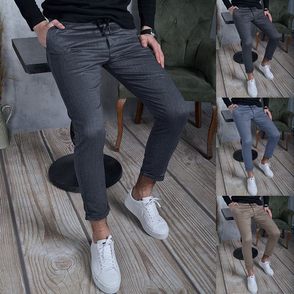 Herr Joggers – Slim Fit – Justerbar Dragsko – Bekväma & Stilrena