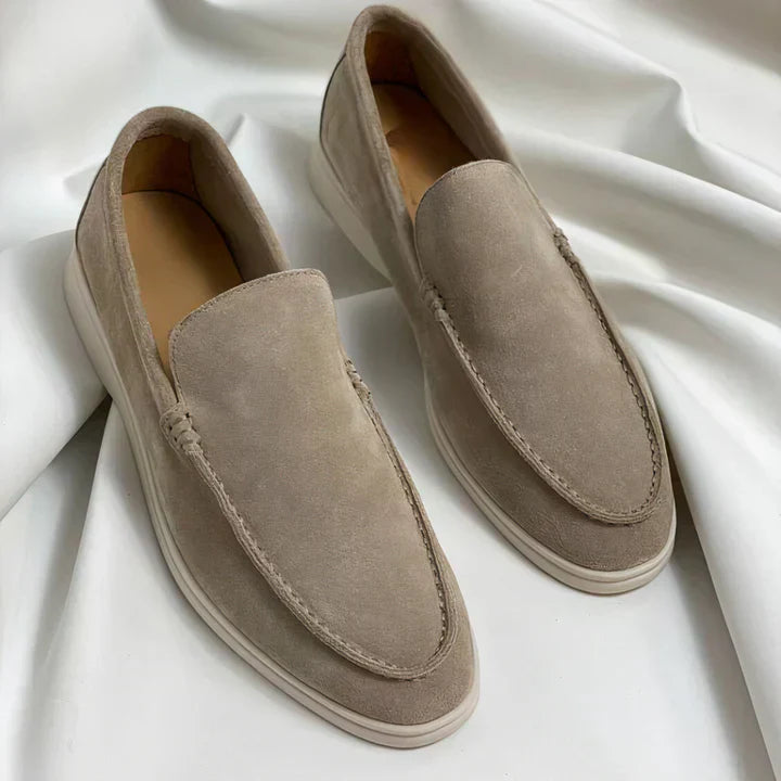 Herrskor Slip-on – Avslappnad Passform – Läderkänsla – Klassisk Design