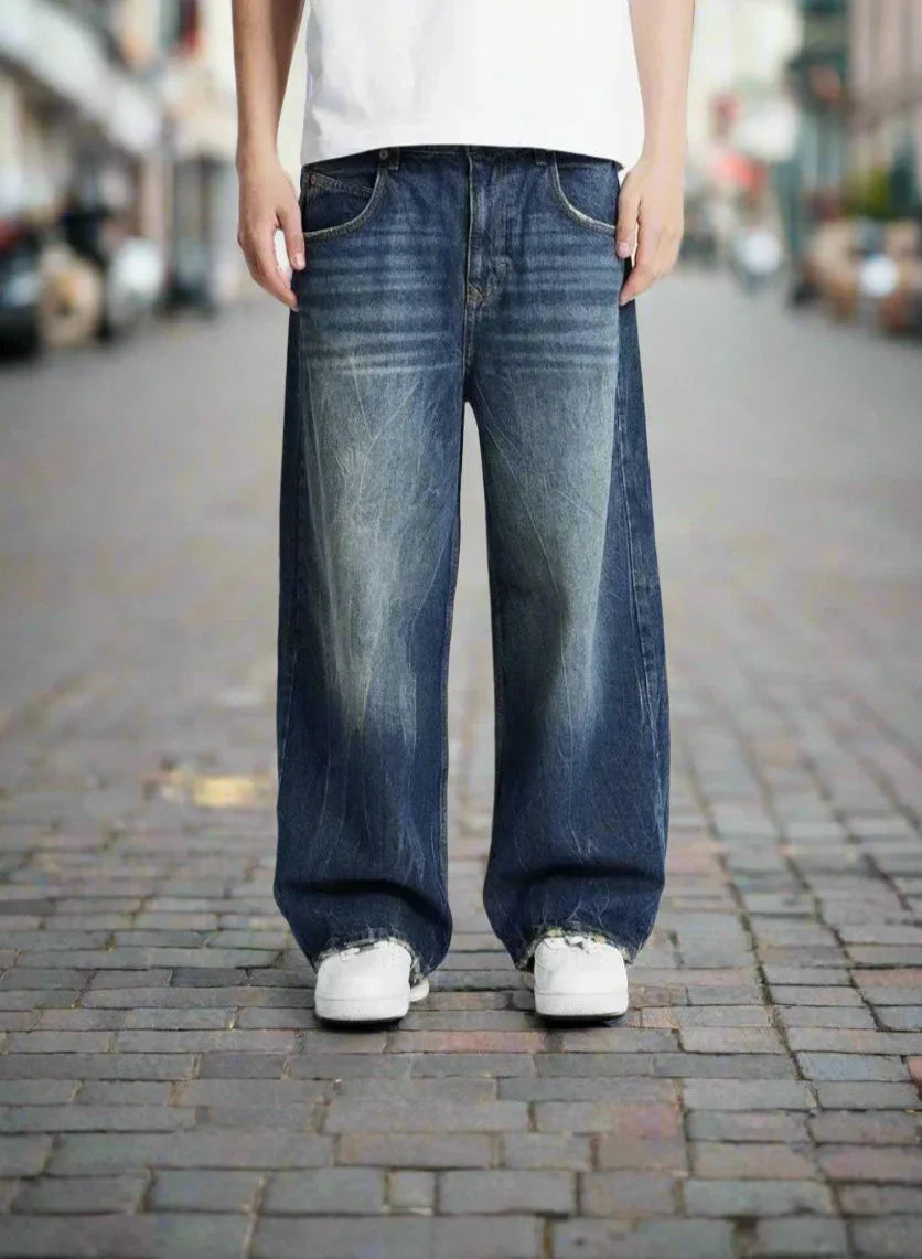 Herr Jeans – Baggy Passform – Vida Ben – Denim – Avslappnad Stil
