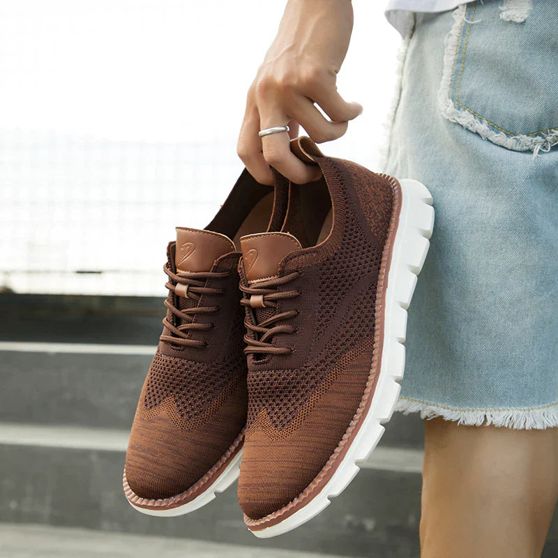 Dam Sneakers - Andningsbart Stickat Material - Lättvikt - Dämpande Komfort