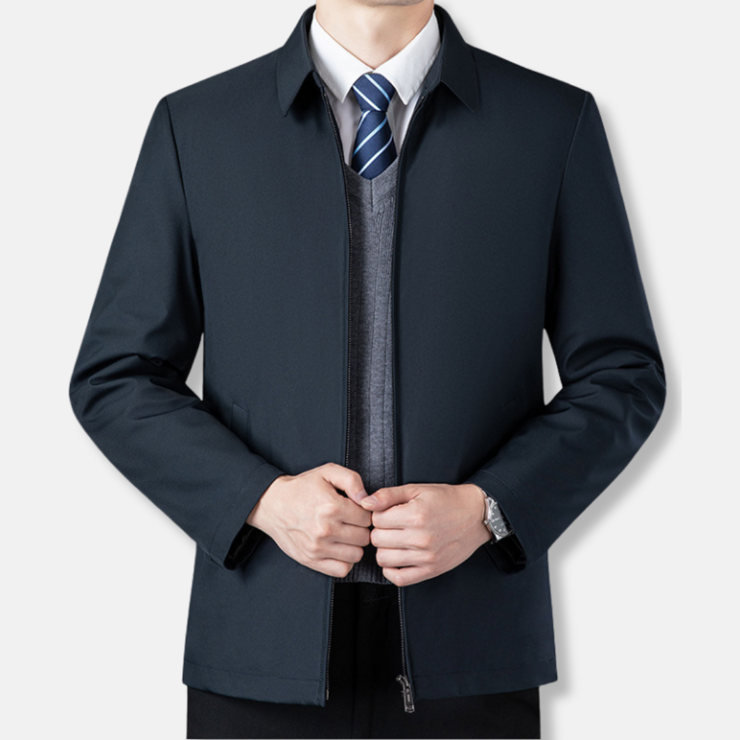 Herrjacka – Skräddarsydd Passform – Affärslook – Midjelång – Avtagbart Foder