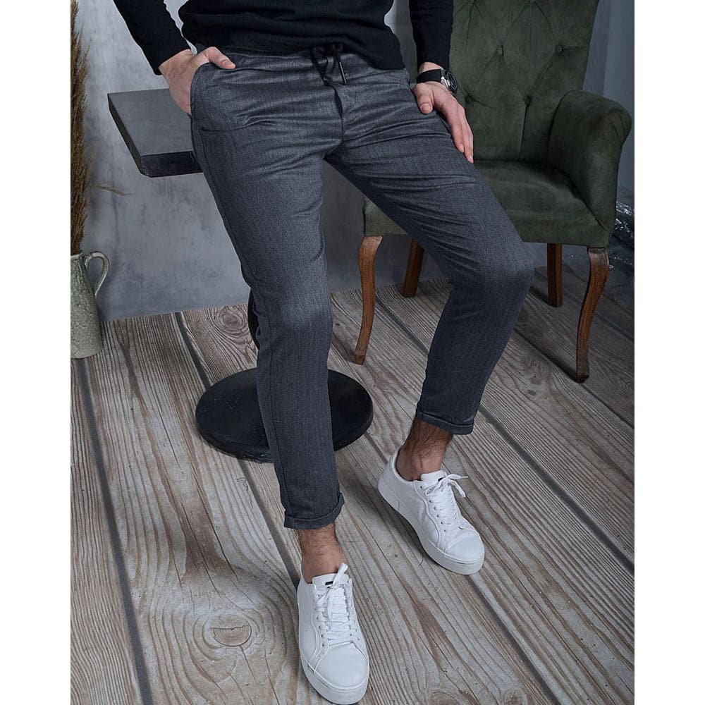 Herr Joggers – Slim Fit – Justerbar Dragsko – Bekväma & Stilrena