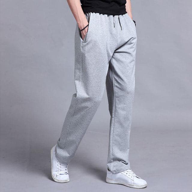 Herr Joggers - Avsmalnande Ben - Elastisk Midja med Dragsko - Bekväma Vardagsbyxor