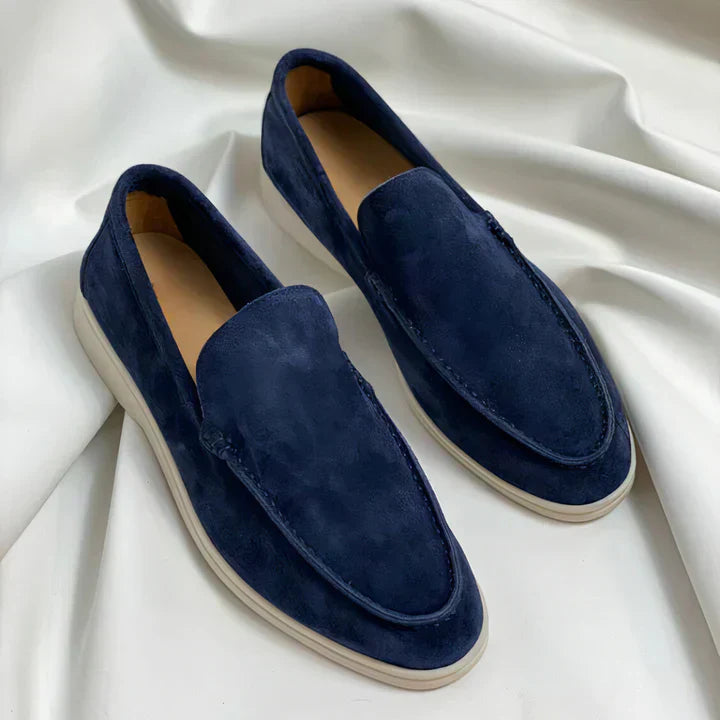 Herrskor Slip-on – Avslappnad Passform – Läderkänsla – Klassisk Design