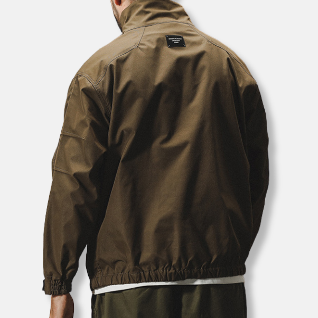 Herrjacka Utomhus – Vind- och Vattenavvisande – Avslappnad Passform – Funktionell Stil