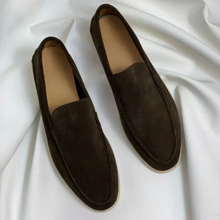 Herrskor Slip-on – Avslappnad Passform – Läderkänsla – Klassisk Design