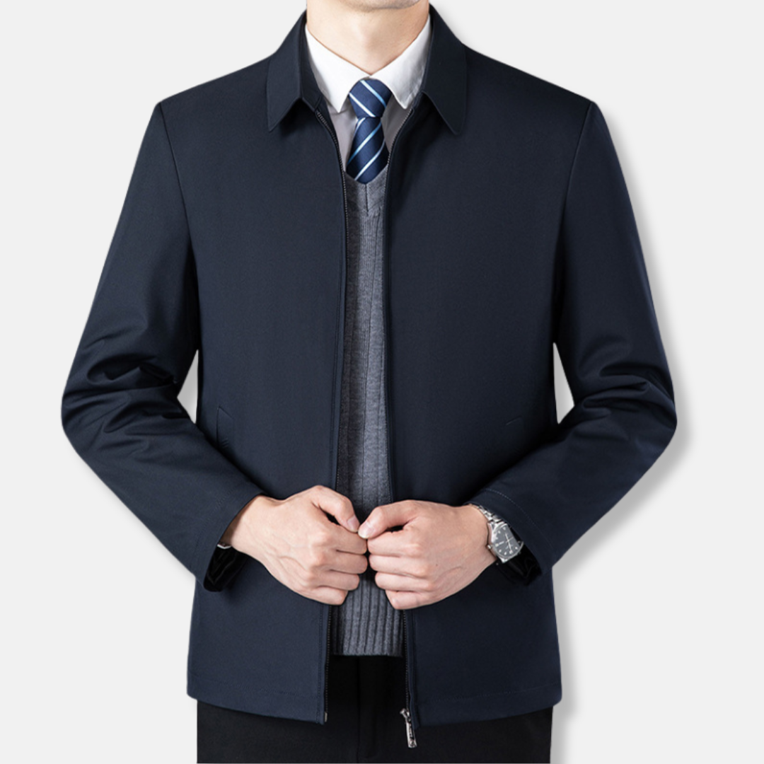 Herrjacka – Skräddarsydd Passform – Affärslook – Midjelång – Avtagbart Foder