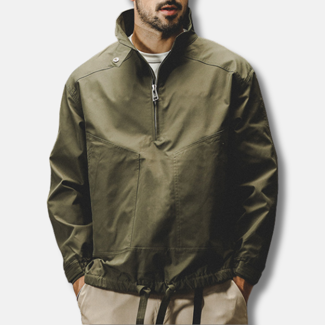 Herrjacka Utomhus – Vind- och Vattenavvisande – Avslappnad Passform – Funktionell Stil