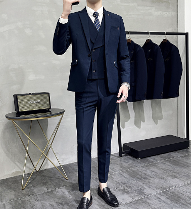 Herrkostym – Skräddarsydd Passform – Tredelad – Formell Look
