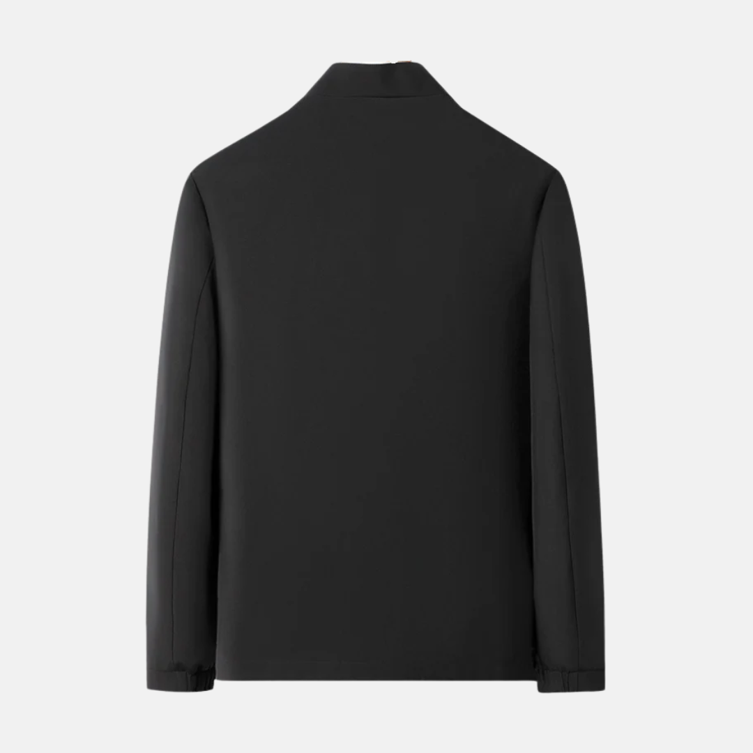 Herr bBomberjacka – Normal Passform – Vindtät – Ståkrage – Dragkedja – Fodrad Insida