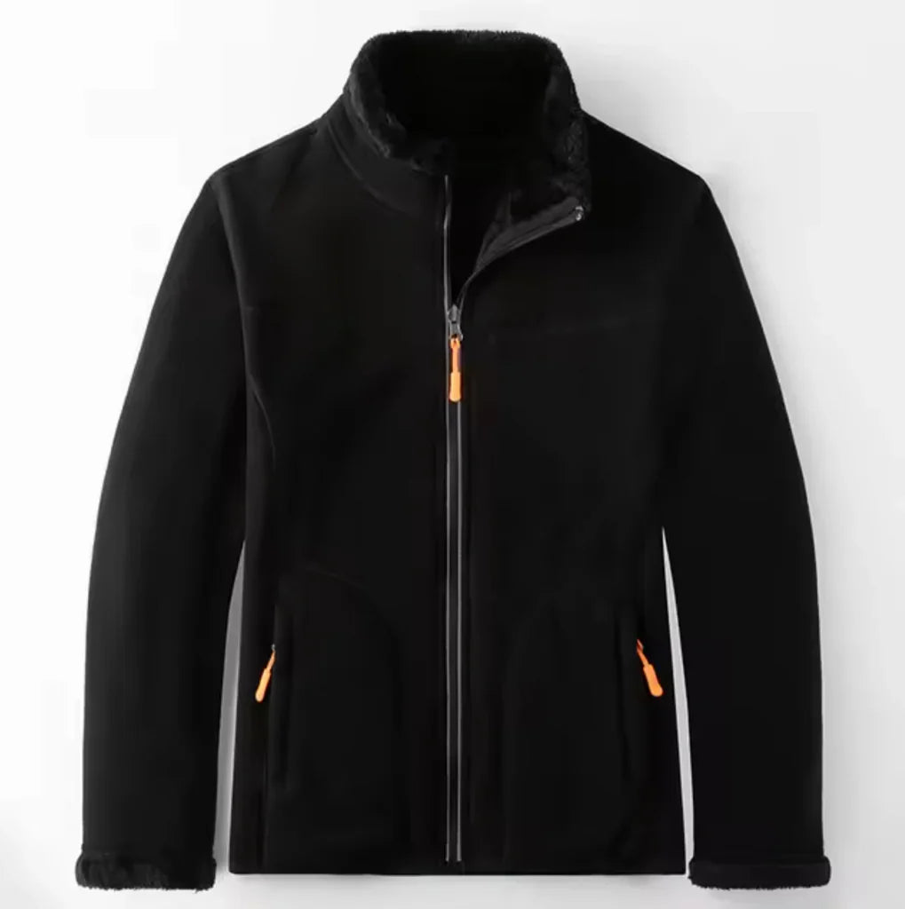 Herrjacka – Fleeceyta – Mjuk Fodring – Full Zip – Ståkrage – Regular Fit