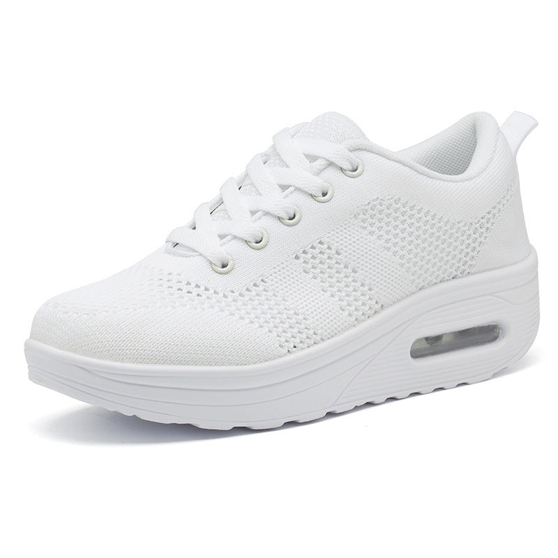 Dam Sneakers – Stötdämpande Luftkuddesula – Snörning för Stöd