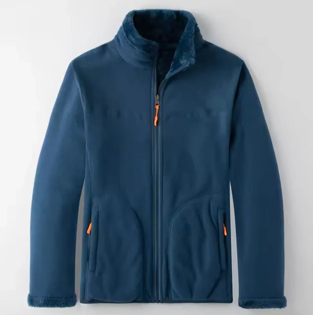 Herrjacka – Fleeceyta – Mjuk Fodring – Full Zip – Ståkrage – Regular Fit