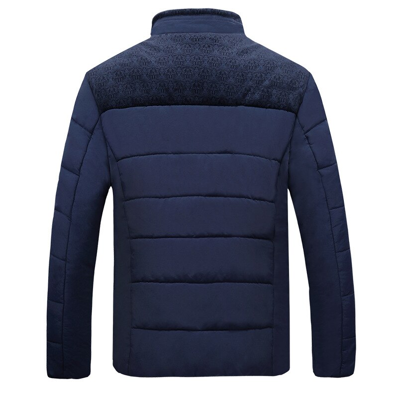Herrjacka – Quiltad – Regular Fit – Ståkrage – Texturerade Axelpartier – Varm Fleeceinsida