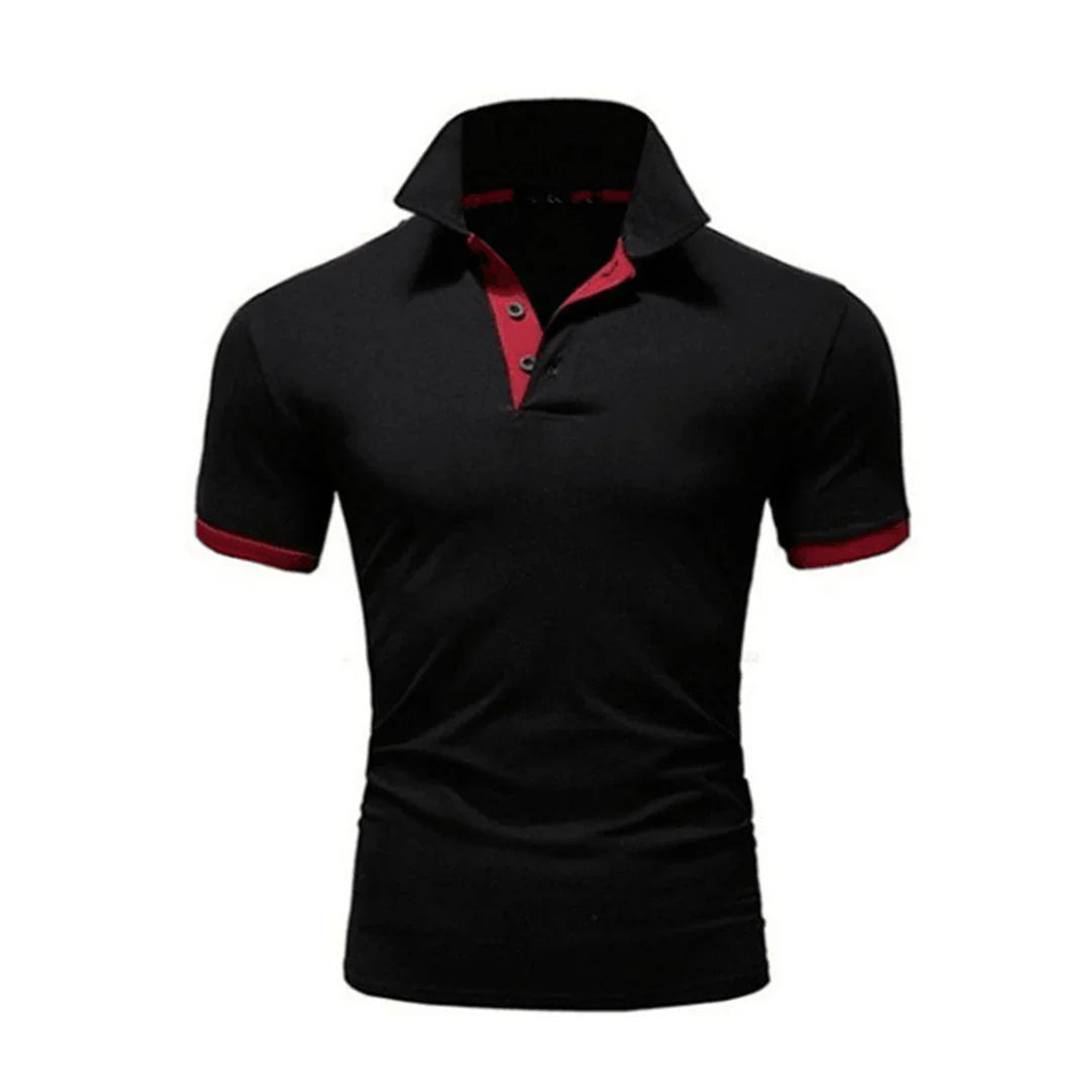 Herrpikétröja – Slim Fit – Naturliga Andningsbara Fibrer – Kort Ärm – Tidlös Design