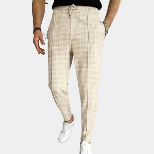 Herr Joggerbyxor - Slim Fit - Elastisk Midja med Dragsko - Stilrena och Bekväma