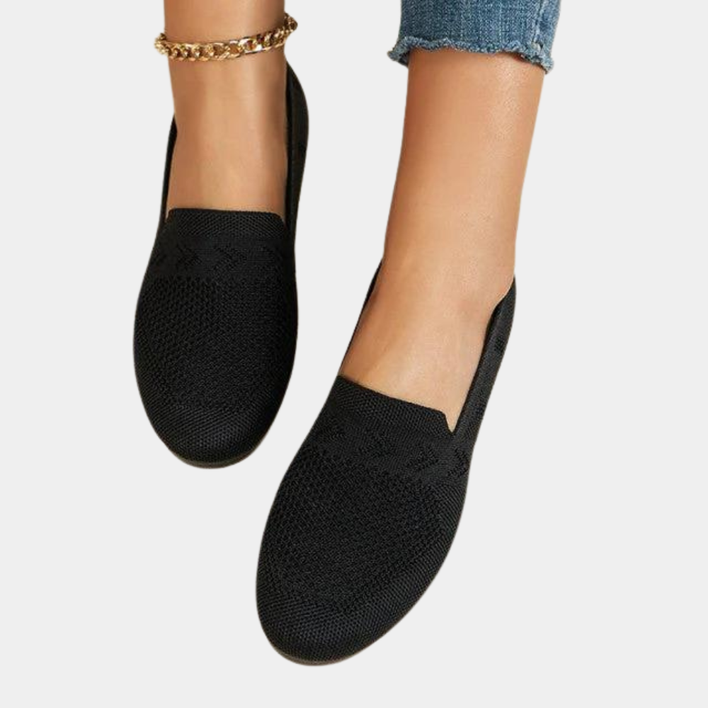 Dam Loafers - Andningsbart Stickat Tyg - Lättvikt - Slip-on Komfort