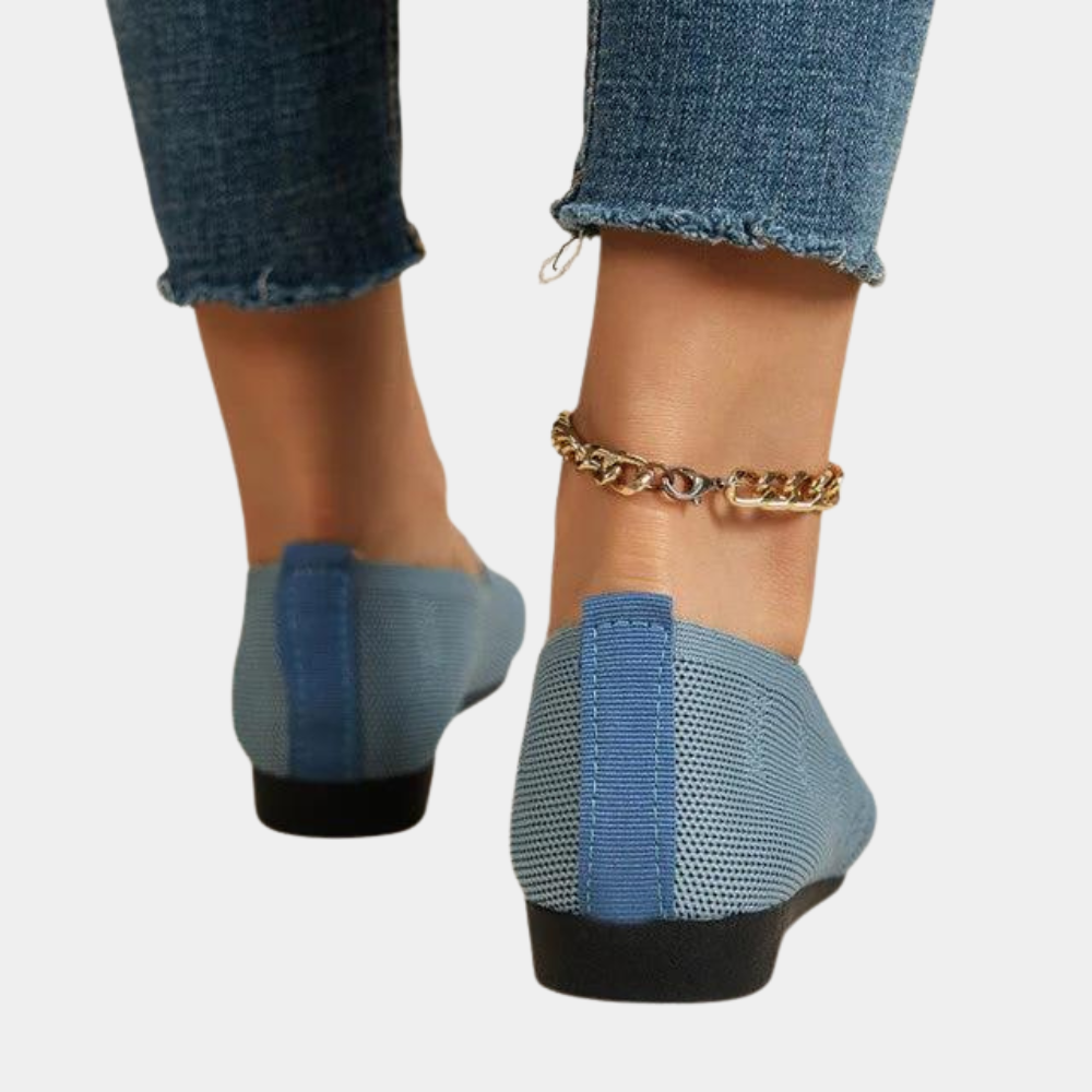 Dam Loafers - Andningsbart Stickat Tyg - Lättvikt - Slip-on Komfort