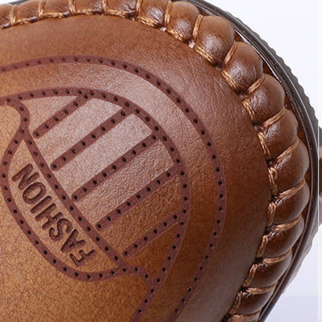 Herr Loafers - Slip-on Komfort - Syntetiskt Läder - Halksäker Gummisula
