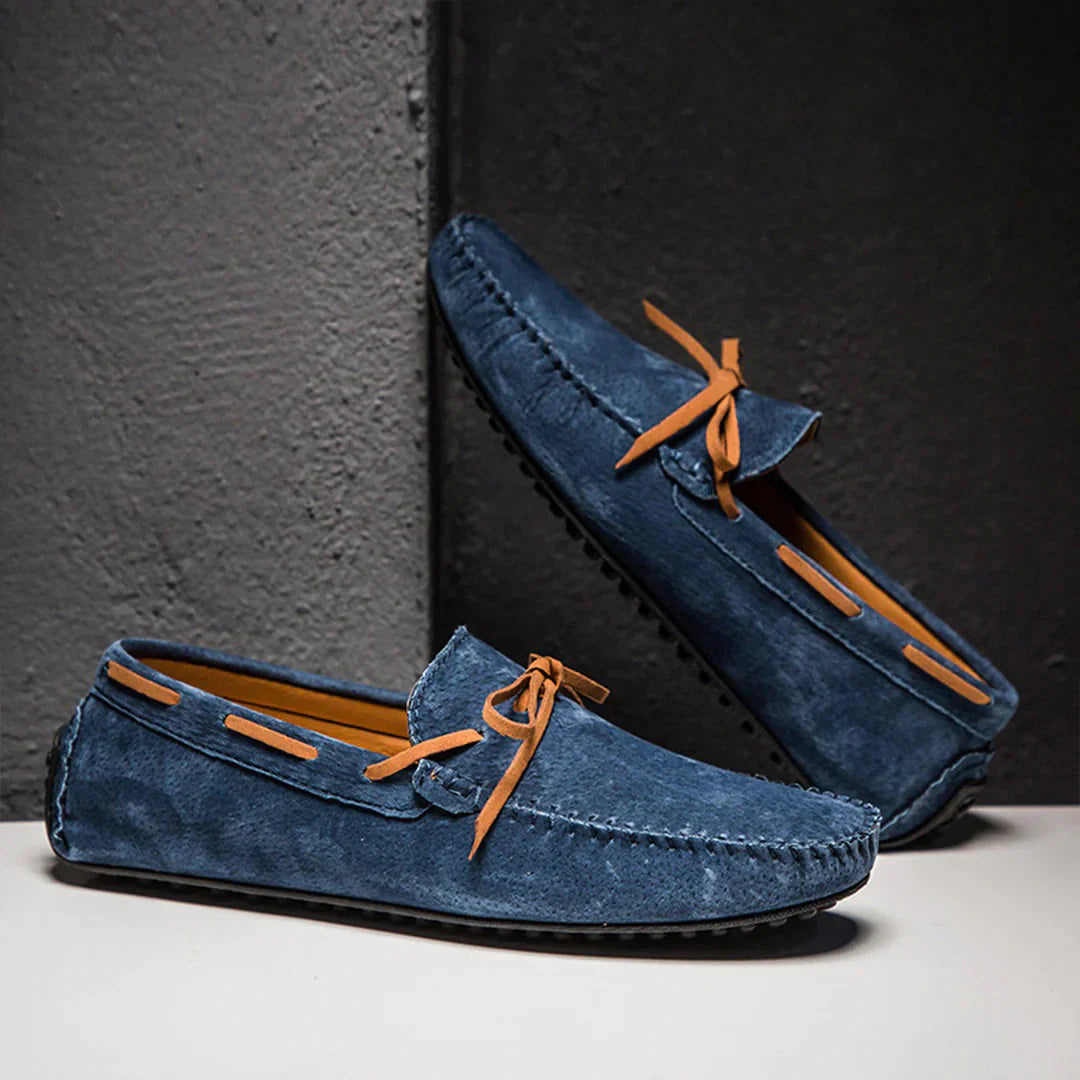 Herrloafers – Åtsittande Passform – Andningsbar Textur – Mokasinsöm – Slip-On
