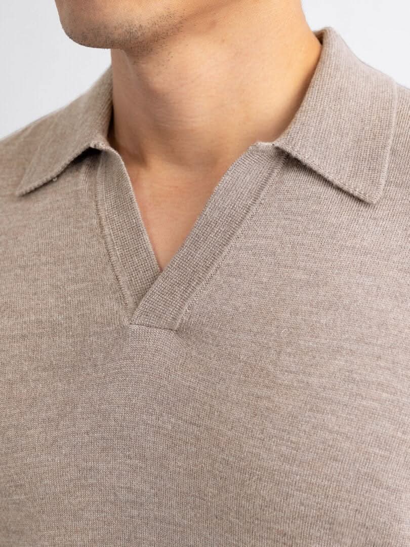 Herr Tröja - V-ringad Krage - Mjuk och Bekväm - Elegant Passform