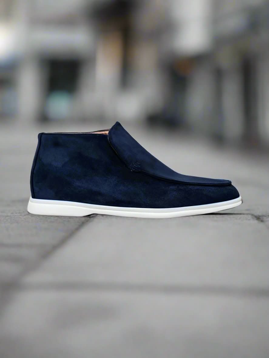 Herr Chukka Boots – Mocka – Slip-On – Gummisula – Stilren & Bekväm