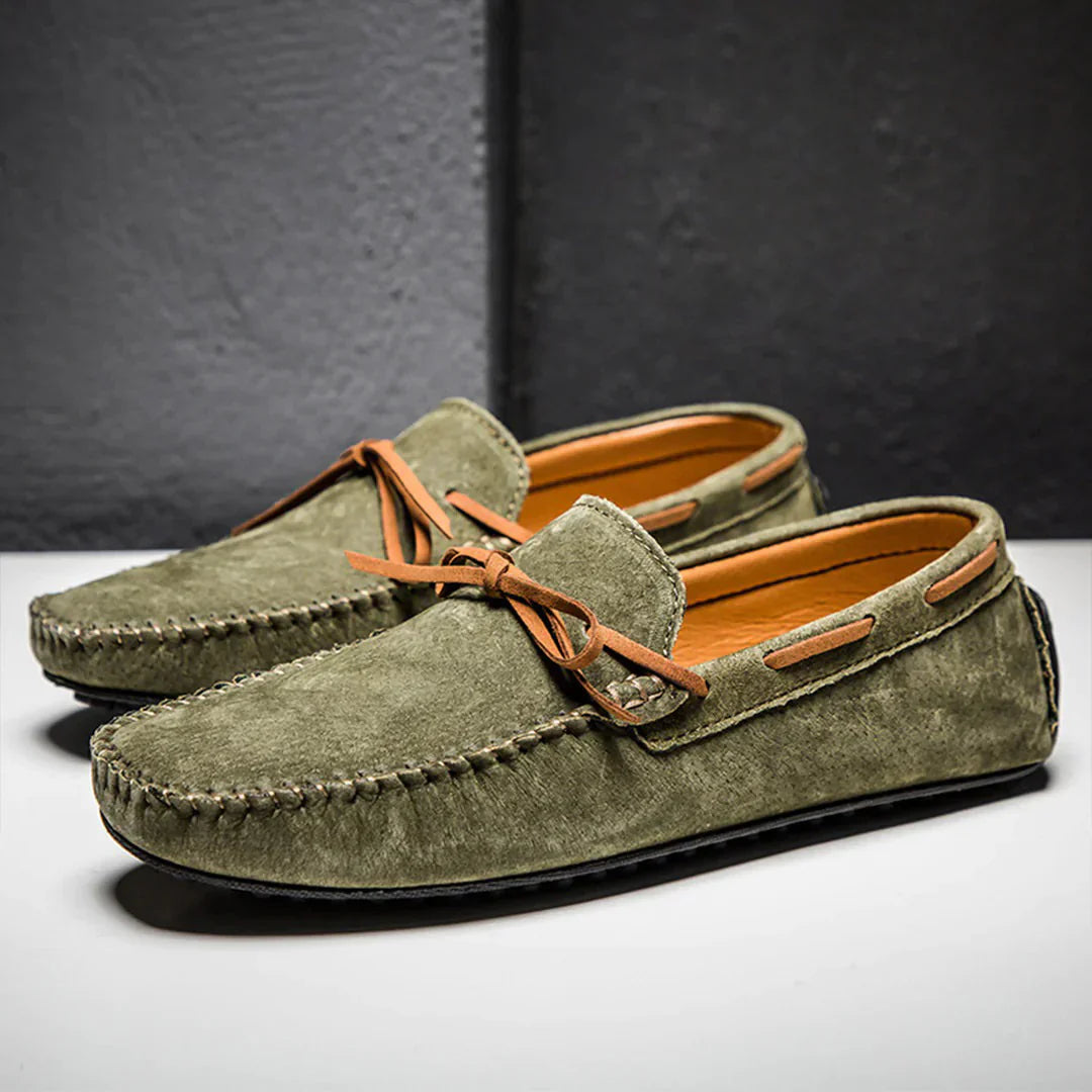 Herrloafers – Åtsittande Passform – Andningsbar Textur – Mokasinsöm – Slip-On