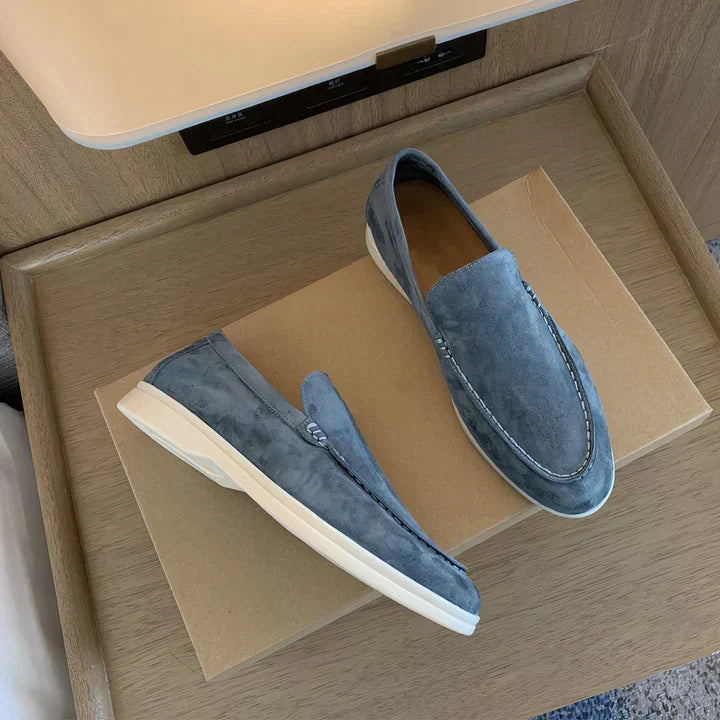 Herrskor Slip-on – Avslappnad Passform – Läderkänsla – Klassisk Design