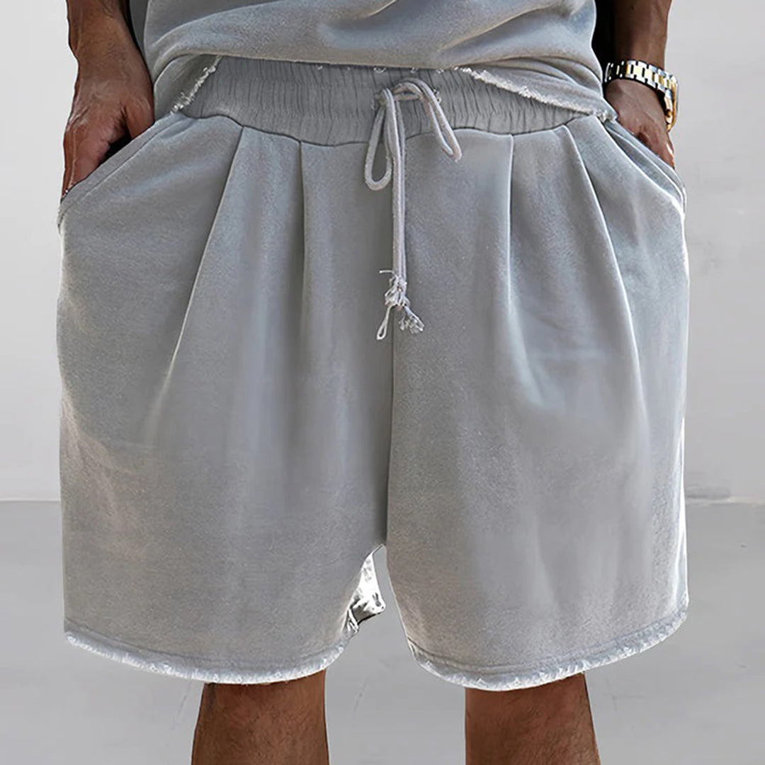 Herrset med t-shirt och shorts – Oversize passform – Andningsbar mjuk kvalitet
