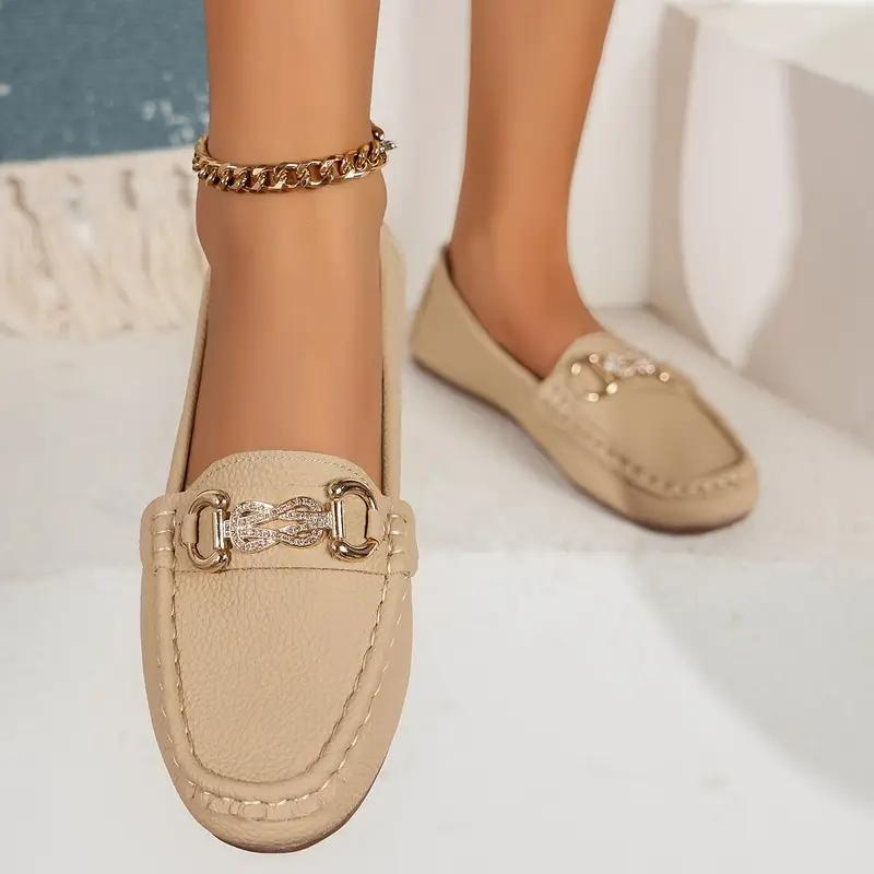 Dam Loafers - Äkta Läder - Kedjedetalj - Rund Tå - Slip-on Komfort