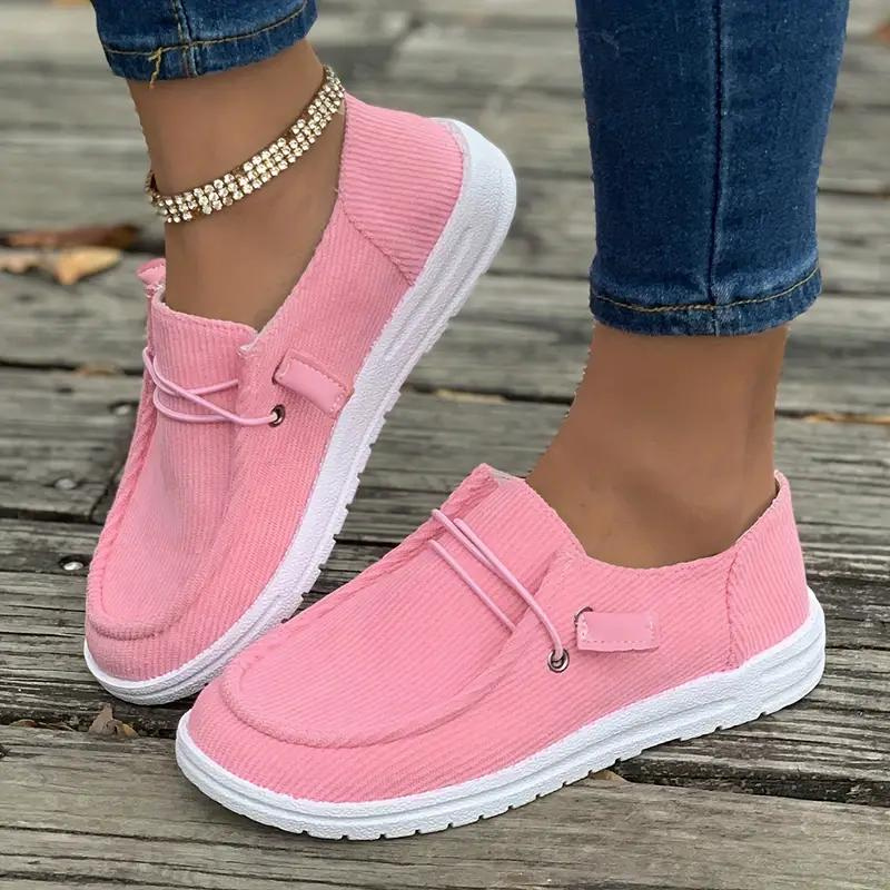 Damskor - Slip-on Loafers - Andningsbara Lätta - Bekväm Gummisula