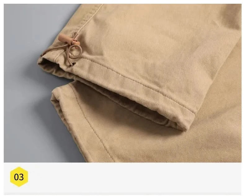 Herr Cargobyxor - Avslappnad Passform - Hållbart Tyg - Flera Fickor för Praktisk Förvaring