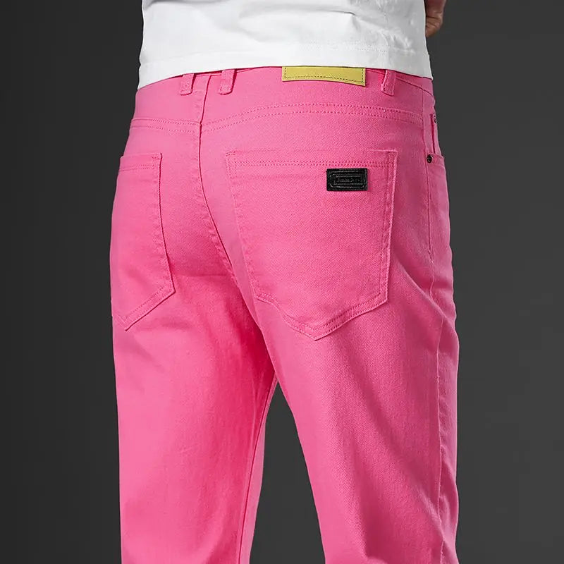Herrbyxa – Tapered Passform – Bomullsblandning – Femficksdesign – Hellång