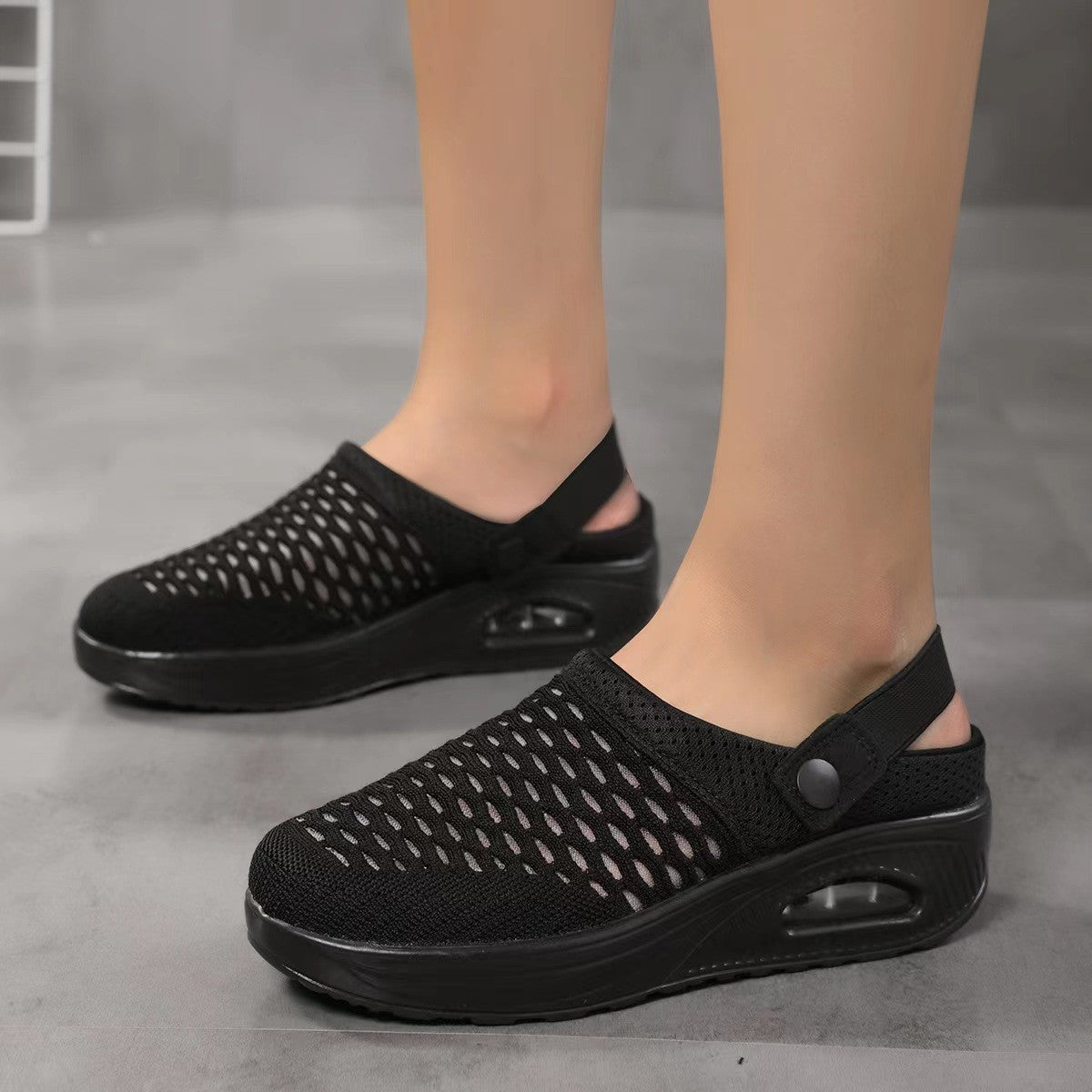 Dam Sandaler – Lätt Slip-In Modell – Stötdämpande Sula
