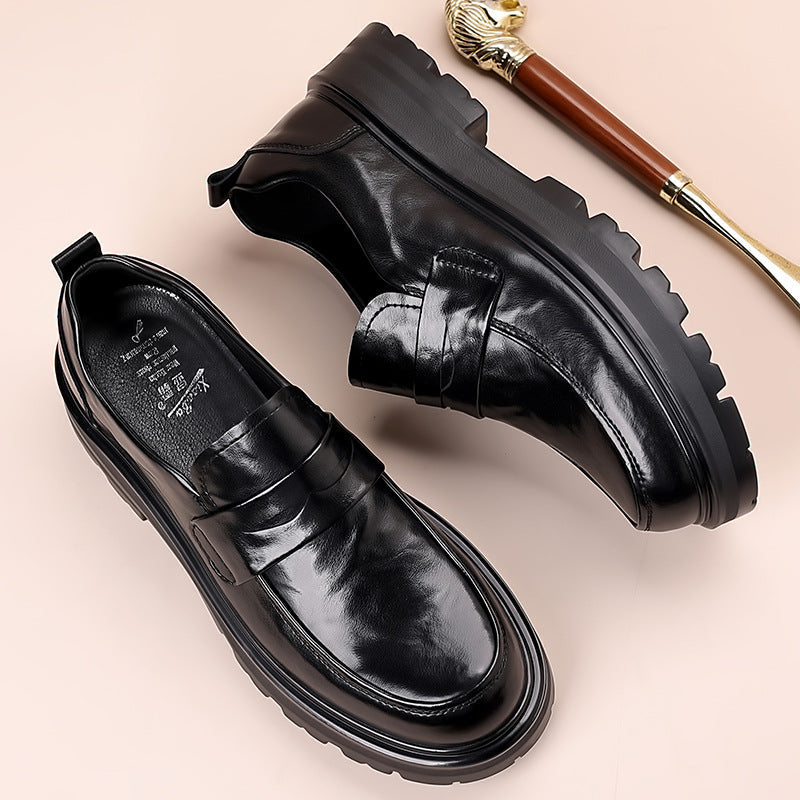 Herrloafers – Läder – Slip-On – Penny Strap – Moc Toe – Komfortsula