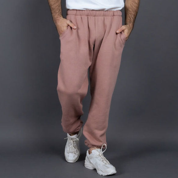 Herr Sweatpants – Avslappnad Passform – Mjuk Bomull – Resårmidja – Sidofickor
