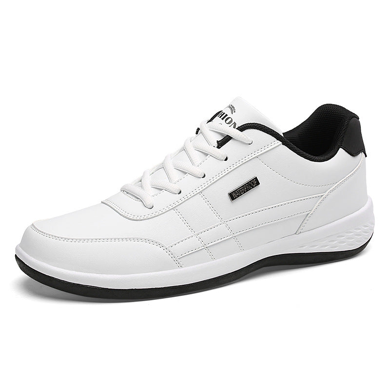 Herrsneakers – Låg modell – Vadderad sula – Halksäker yttersula – Snörning