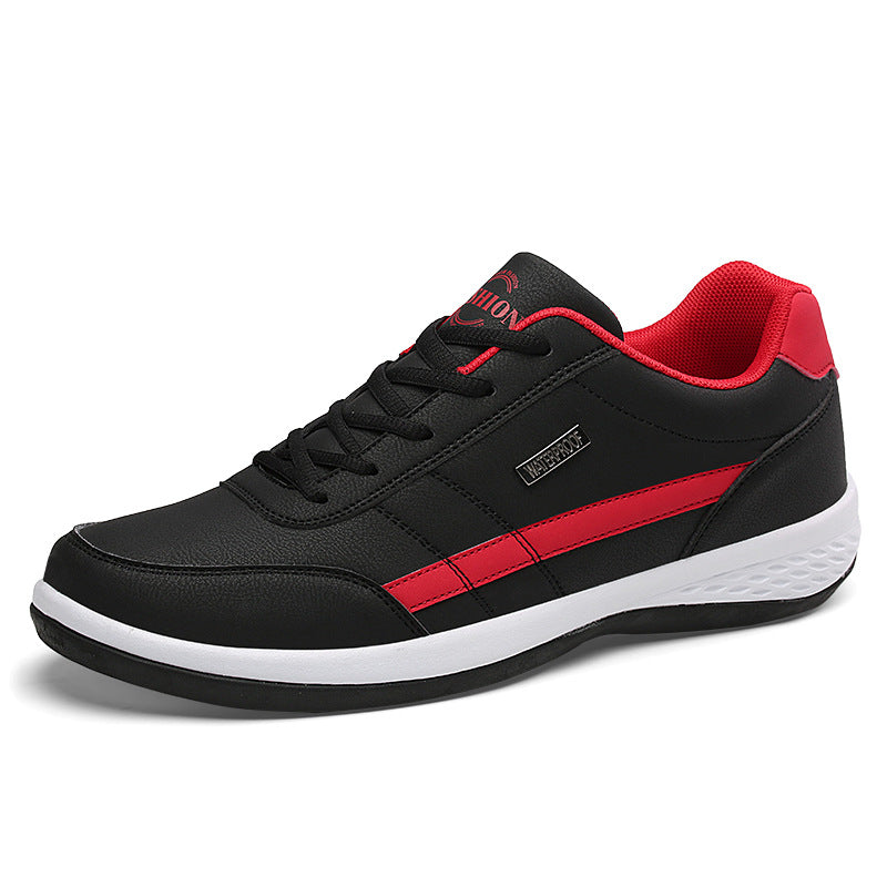 Herrsneakers – Låg modell – Vadderad sula – Halksäker yttersula – Snörning