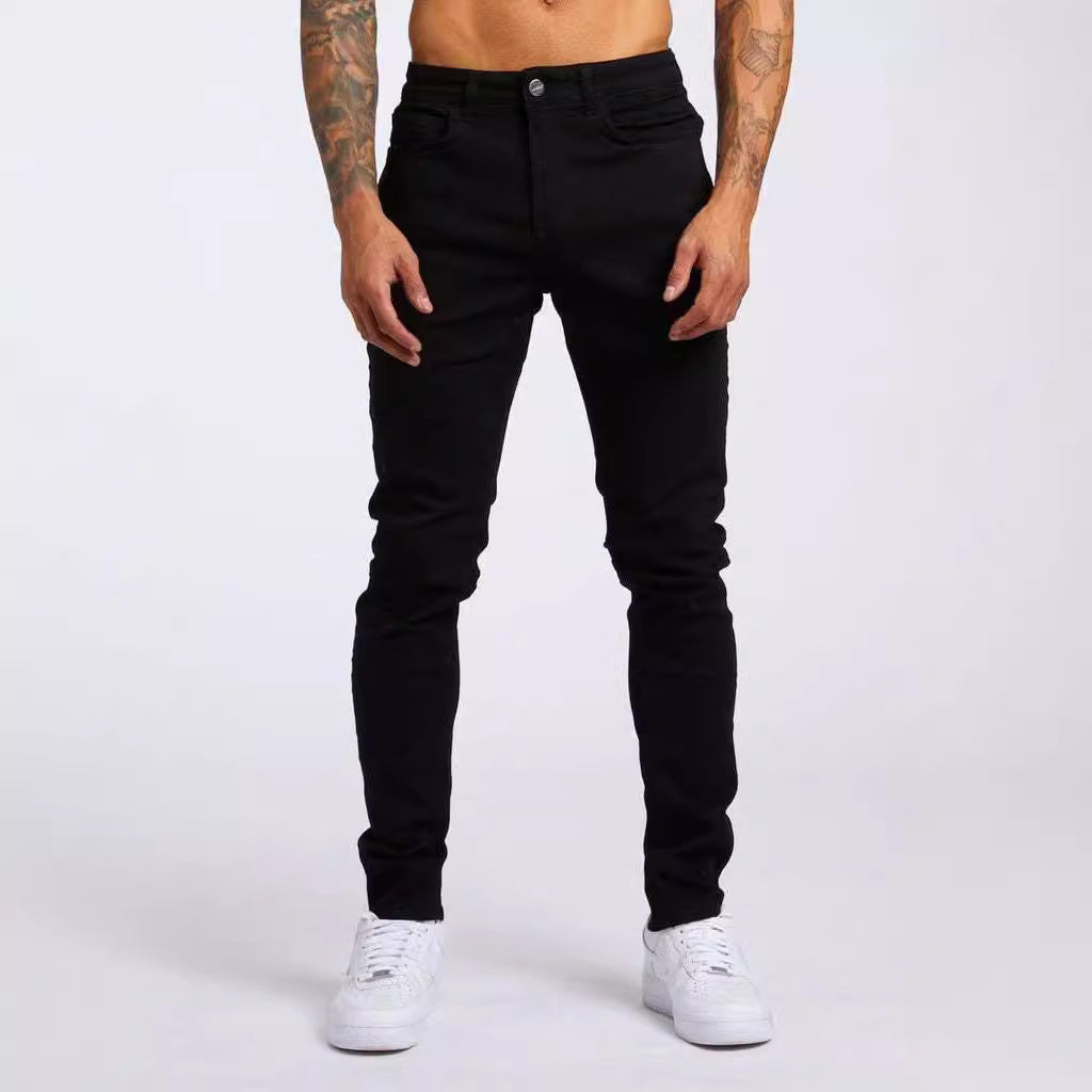 Herrjeans – Slim Fit – Klassisk Denim – Femficksmodell – Hel Längd – Avslappnad Stil