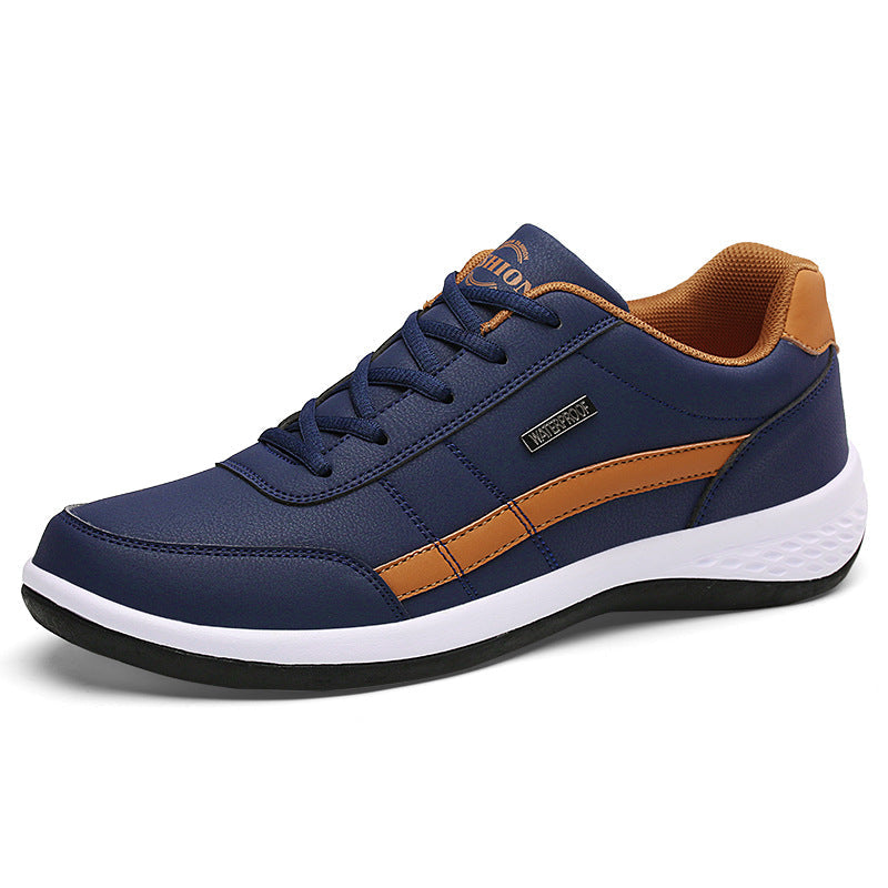 Herrsneakers – Låg modell – Vadderad sula – Halksäker yttersula – Snörning
