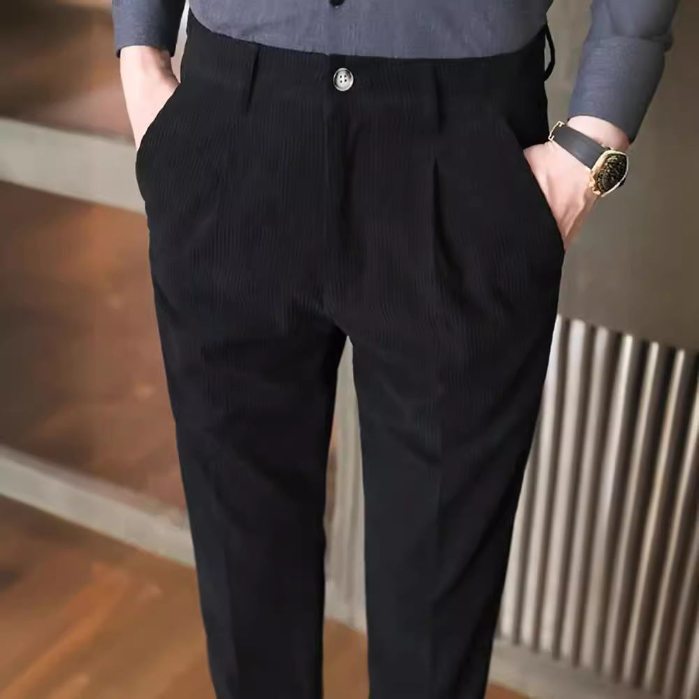Herrbyxor – Slim Fit – Manchester – Pressveck – Hellånga – Smart Casual