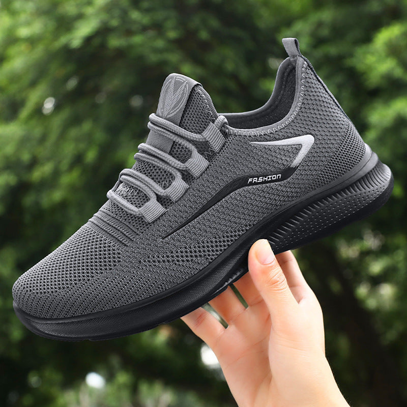 Herrsneakers – Sportig Passform – Andningsaktiv mesh – Snörning