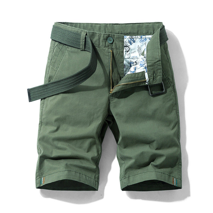 Herrshorts – Knälång Modell – Avslappnad Passform – Andningsbar Textil – Med Fickor
