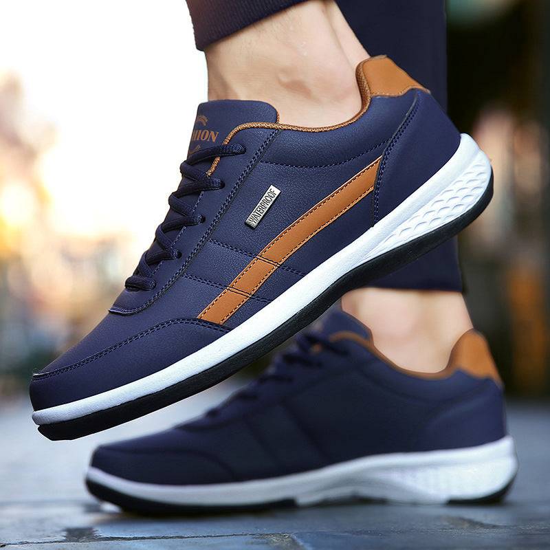 Herrsneakers – Låg modell – Snörning – Andningsbar ovandel – Dämpad häl