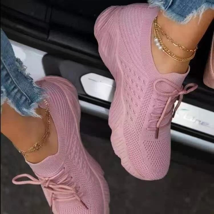 Dam Sneakers – Ortopedisk Design – Mjuk Stötdämpande Sula