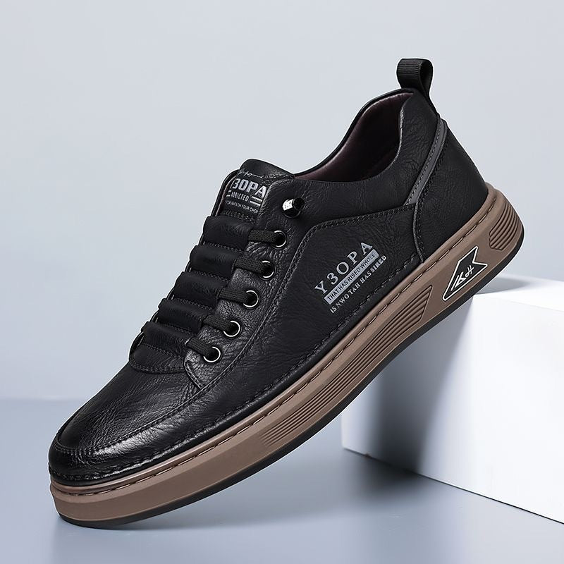 Herrsneakers – Robust passform – Tjock sula – Streetstil – Snörning